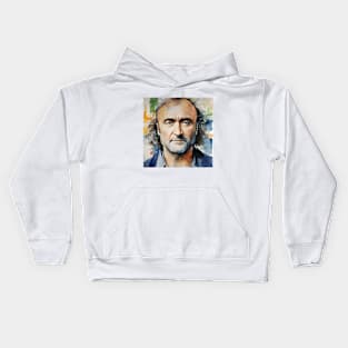 Watercolors with Phil Collins Kids Hoodie